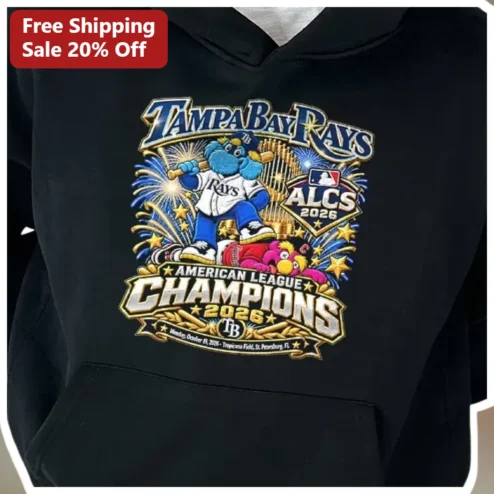 Tampa Bay Rays American League Champions 2026 Hoodie Raymond Baseball Fan Gift