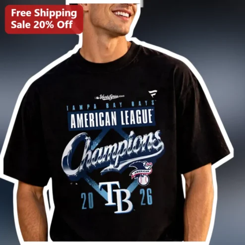 Tampa Bay Rays American League Champions Tee 20 TB 26 Baseball Fan Gift