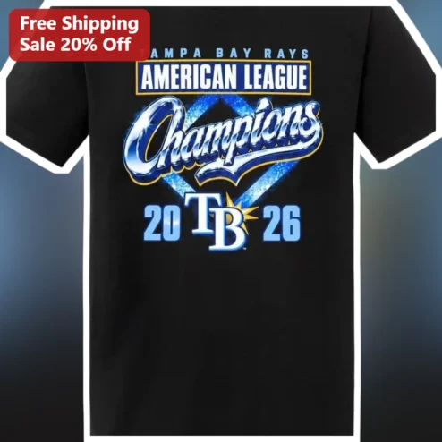 Tampa Bay Rays American League Champions Tee Baseball Fan Gear Shirt