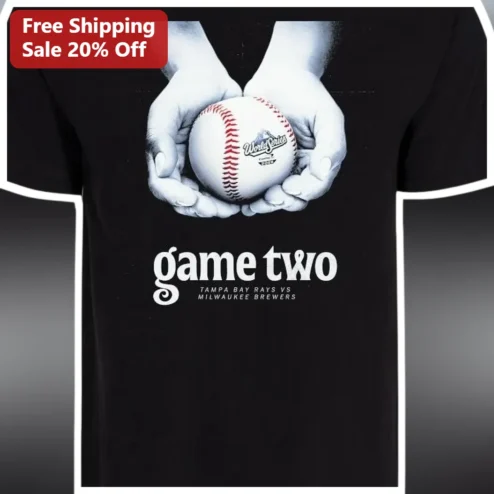 Tampa Bay Rays vs Milwaukee Brewers Game Two Tee MLB World Series Baseball Fan Apparel