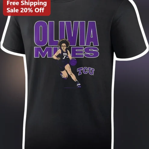 TCU Horned Frogs Olivia Miles Basketball Graphic Tee Women's College Fan Gear