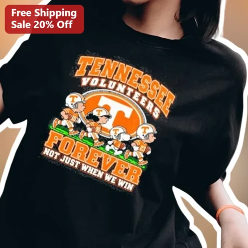 Tennessee Volunteers Forever Not Just When We Win Snoopy Tee