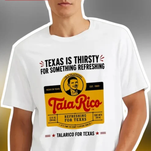 Texas Is Thirsty For Something Refreshing Talarico For Texas Ted Cruz Vintage Beer Label Graphic Tee