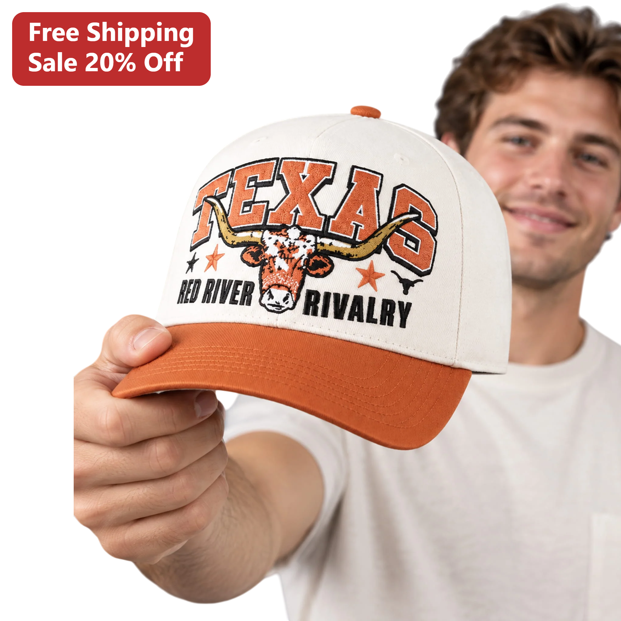 Texas Red River Rivalry Hat College Football Fan Cap