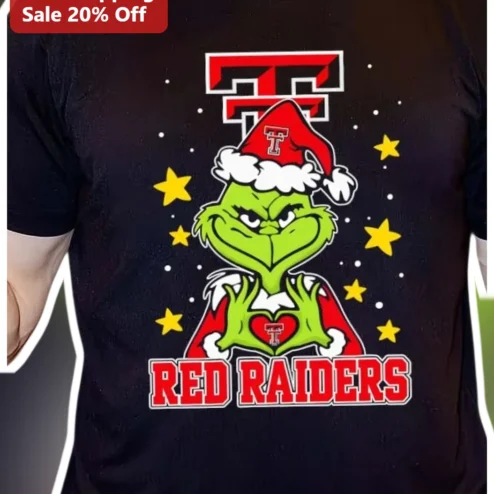 Texas Tech Red Raiders The Grinch Christmas Graphic Tee
