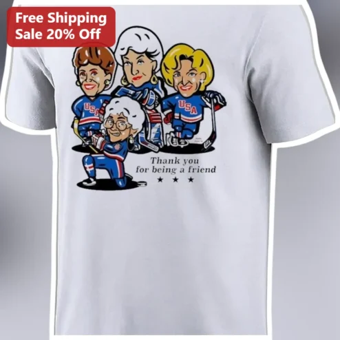 Thank You For Being A Friend Golden Girls Hockey Tee