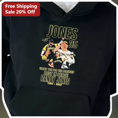 Thank You For The Memories Rest In Peace Randy Jones Memorial Hoodie