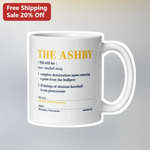 The Ashby Baseball Slang Definition Mug Sean Manaea Relief Pitcher Gift for Brewers Fans