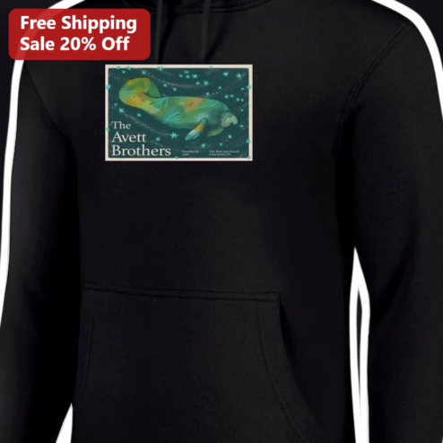 The Avett Brothers Hoodie Folk Rock Band Merch Manatee Galaxy Design Tour Apparel