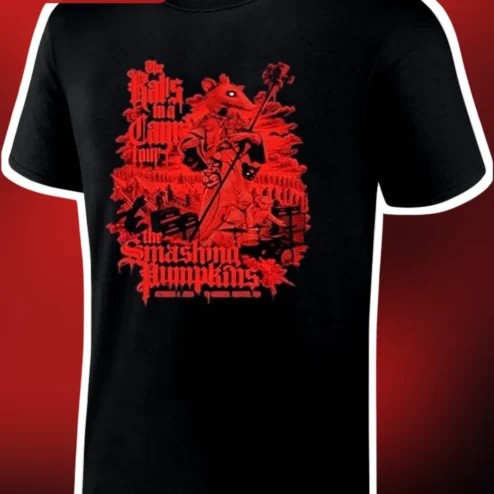 The Bats and Vampires Tour The Smashing Pumpkins Tee Alternative Rock Band Merch