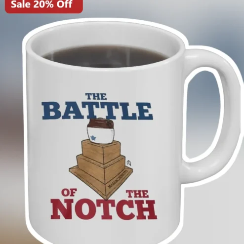 The Battle of the Notch Mug Massachusetts Motorcycle Rally Coffee Cup Vintage Biker Gift