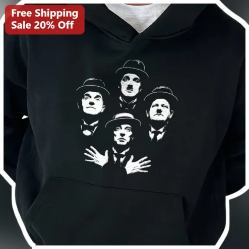 The Beatles Hoodie Vintage Black Pullover Classic Rock Band Sweatshirt