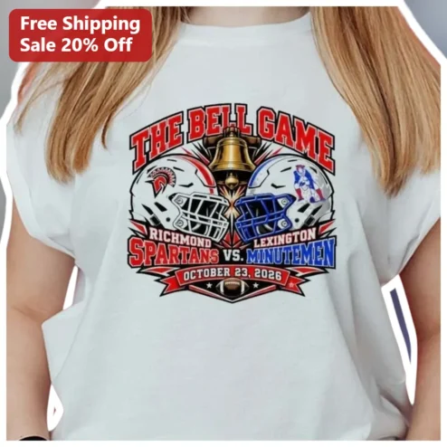 The Bell Game Richmond Spartans vs Lexington Minutemen Tee High School Football Rivalry Gift