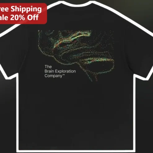 The Brain Exploration Company Tee Neuroscience Student Gift VR Brain Science Digital Art Shirt