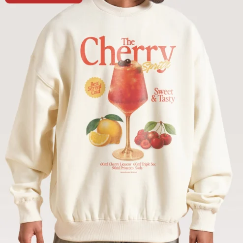 The Cherry Spritz Best Served Cold Sweet Tasty Sweatshirt