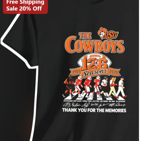 The Cowboys Seasons Thank You For The Memories Vintage Retro Fan Gear Tee