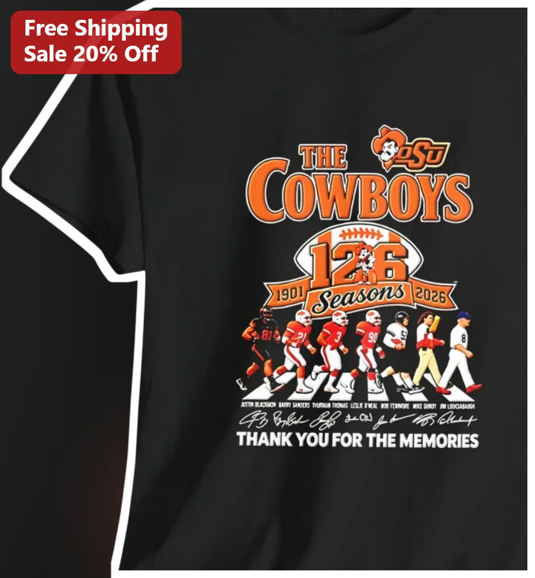 The Cowboys Seasons Thank You For The Memories Vintage Retro Fan Gear Tee