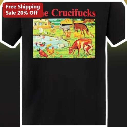 The Crucifucks Tee Vintage Punk Rock Band Graphic Shirt Unofficial Merch