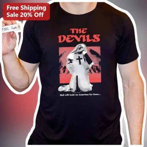 The Devils Tee Valak Horror Movie Quote Hell Will Hold No Surprises For Them Gothic Nun Shirt