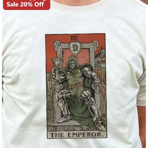 The Emperor Tee Doctor Doom Tarot Card Marvel Villain Graphic T-Shirt