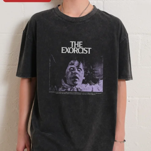 The Exorcist Tee Regan MacNeil Vintage Horror Movie Graphic Shirt