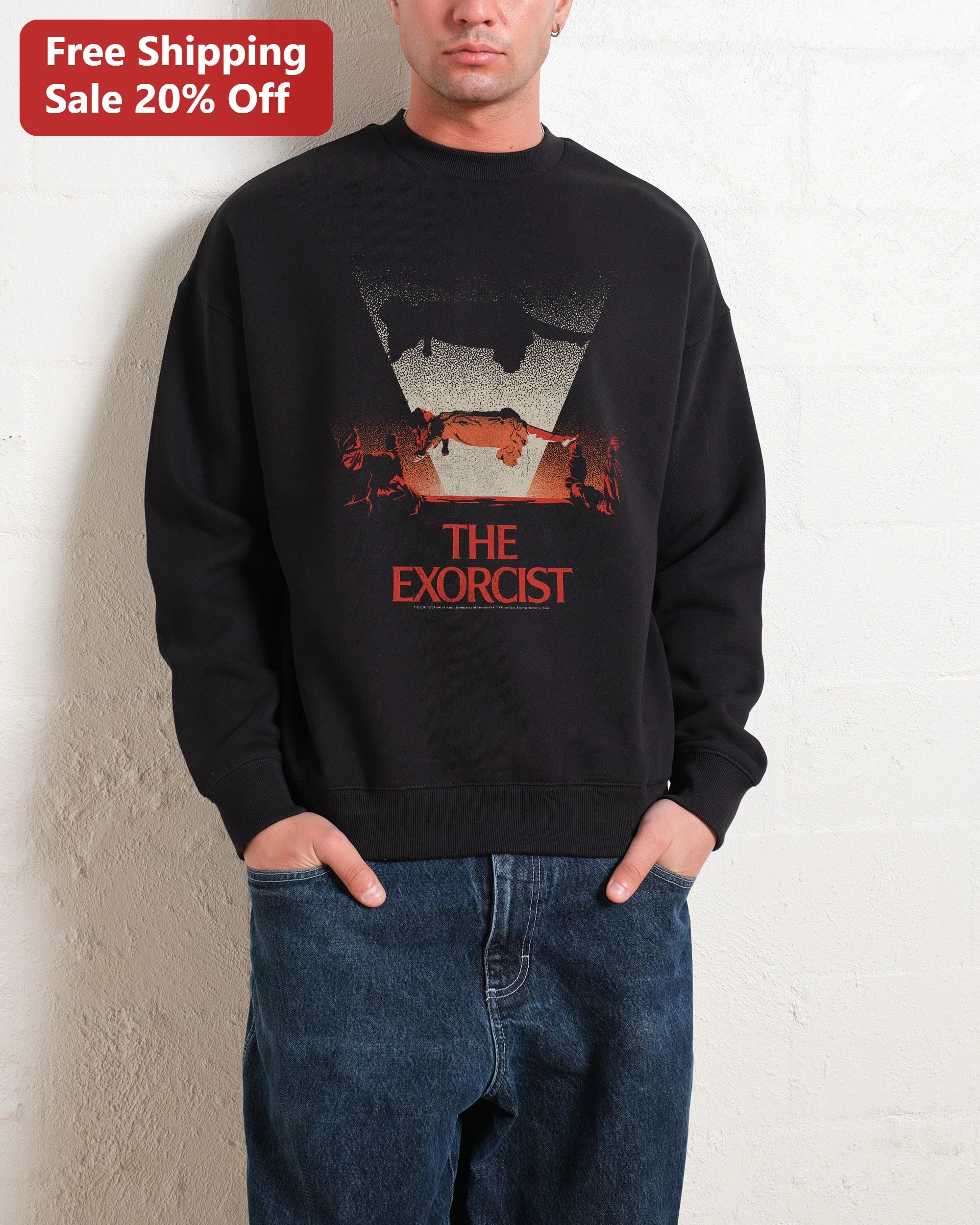 The Exorcist Vintage Horror Movie Crewneck Sweatshirt Retro Cinema Merch Gift