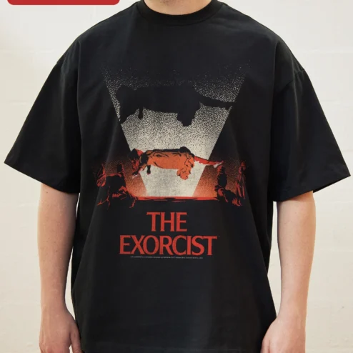 The Exorcist Vintage Retro Movie Poster Tee Regan MacNeil Horror Merch Halloween Gift