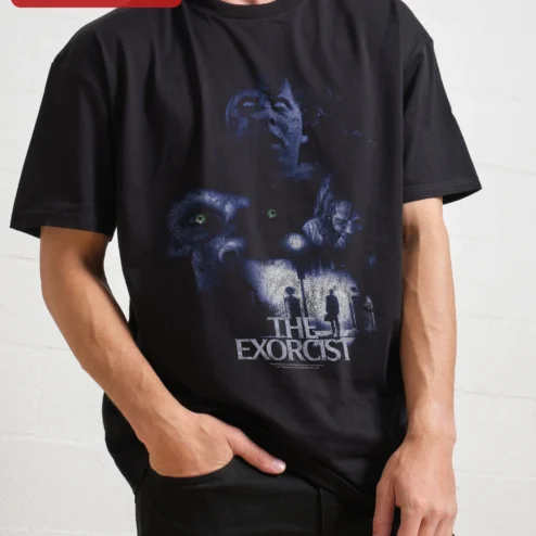 The Exorcist Vintage Tee Regan MacNeil Horror Movie Shirt for Men