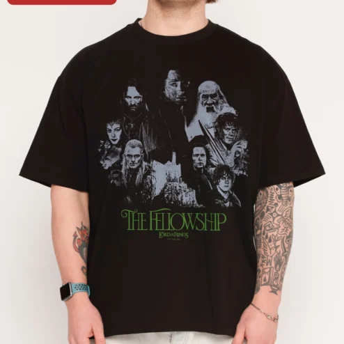 The Fellowship of the Ring Lord of the Rings Tee Fantasy Movie Merch Gift for Tolkien Fans