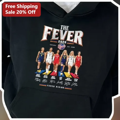 The Fever Rising Indiana Fever Hoodie WNBA Caitlin Clark Fan Merch