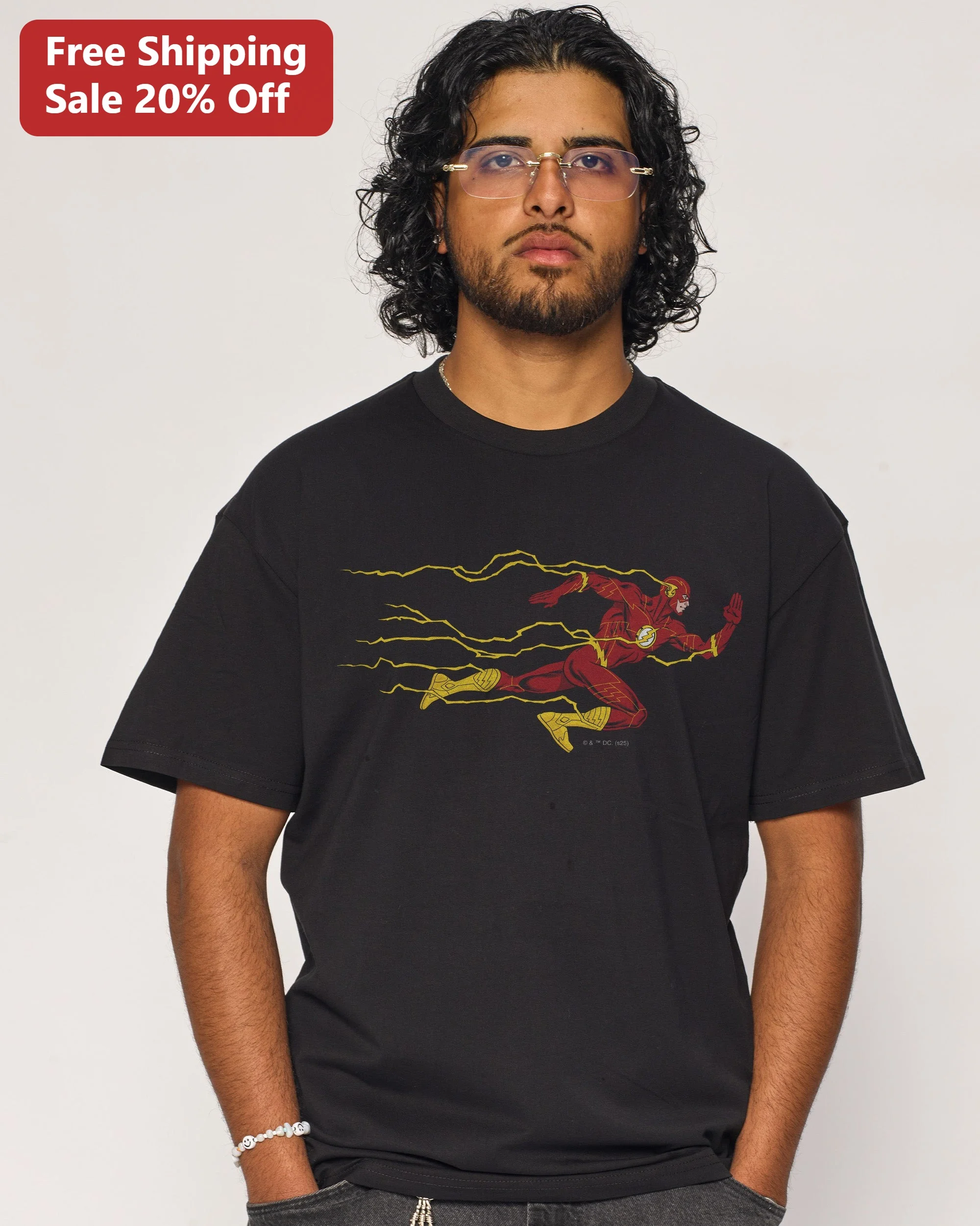The Flash Tee DC Comics Superhero Graphic T-Shirt Barry Allen Lightning Bolt Gift for Men Women Kids