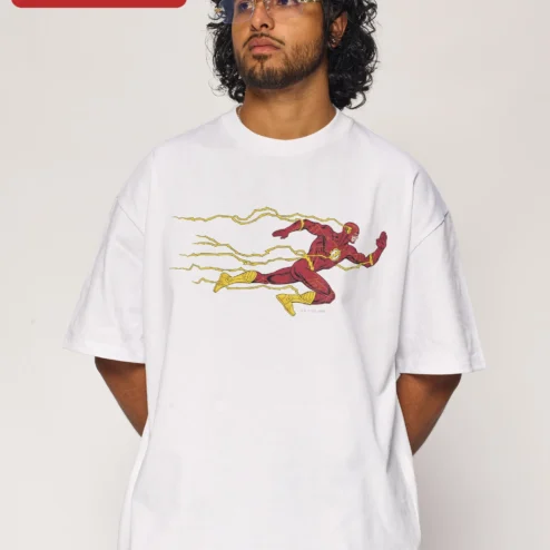 The Flash Tee Speed Force Lightning Bolt Graphic T-Shirt for Men Women DC Comics Superhero Fan Gift