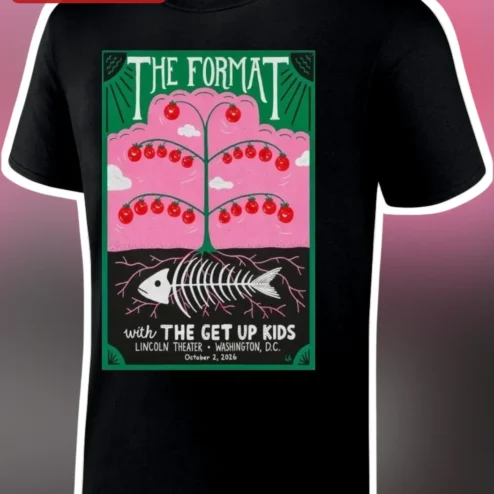The Format with The Get Up Kids Tee Indie Rock Band Merch Tour Shirt Gift for Fans