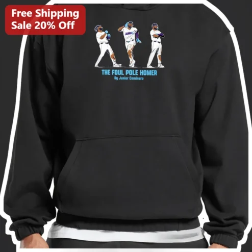 The Foul Pole Homer Junior Caminero Baseball Hoodie