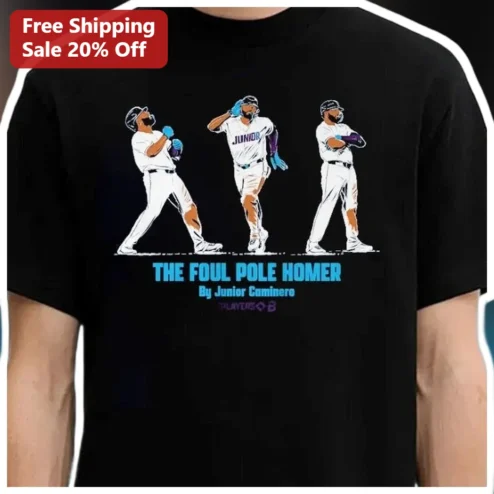 The Foul Pole Homer Junior Caminero Tee Baseball Fan Gift