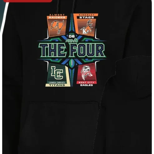 THE FOUR Hoodie Custom High School Football Tournament Bracket Pullover Gift for Men Women