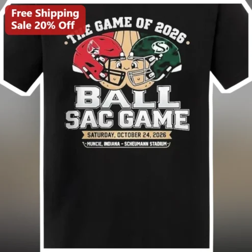 The Game Of 2026 Ball Sac Game College Football Rivalry Tee For Fans