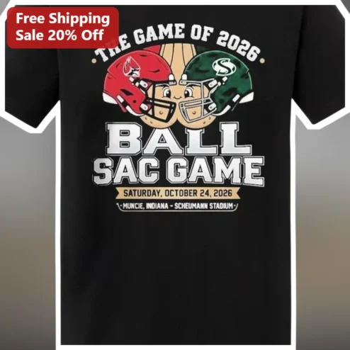The Game Of 2026 Ball Sac Game Football Rivalry Tee College Fans Gift