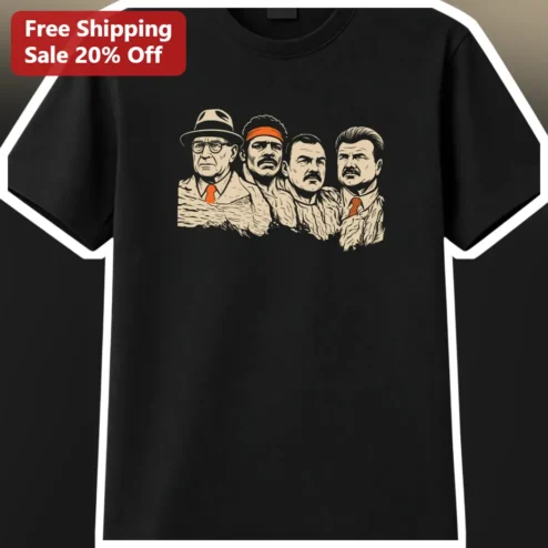 The Godfather Vintage Woodcut Graphic Tee for Men Movie Fans