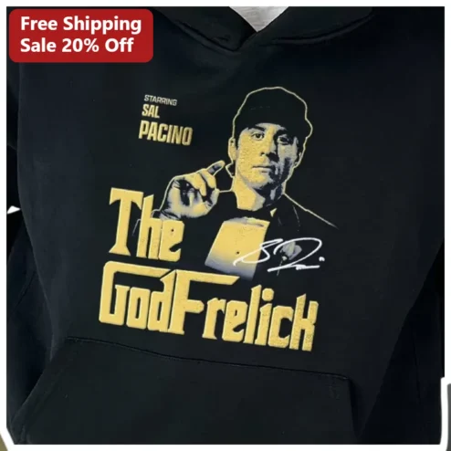 The GodFrelck Hoodie Funny Godfather Parody Graphic Pullover for Men Women