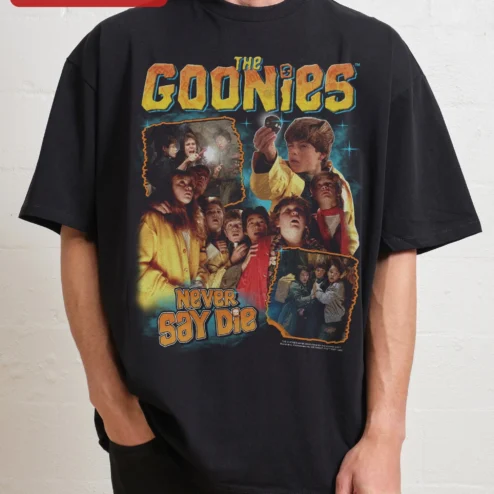 The Goonies Never Say Die Vintage Movie Poster Tee