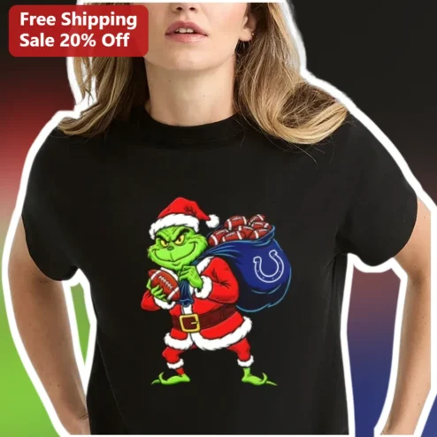 The Grinch Tee Indianapolis Colts Football Christmas Graphic Shirt