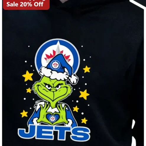 The Grinch Winnipeg Jets Hoodie Funny Christmas Hockey Fan Gift