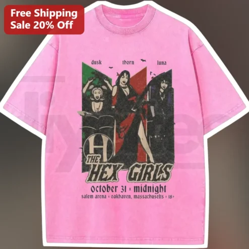 The Hex Girls October 31 Midnight Scooby Doo Gothic Rock Tee Halloween Gift