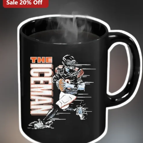 The Iceman Mug Ben Roethlisberger Steelers Football Fan Gift Black Ceramic Coffee Cup