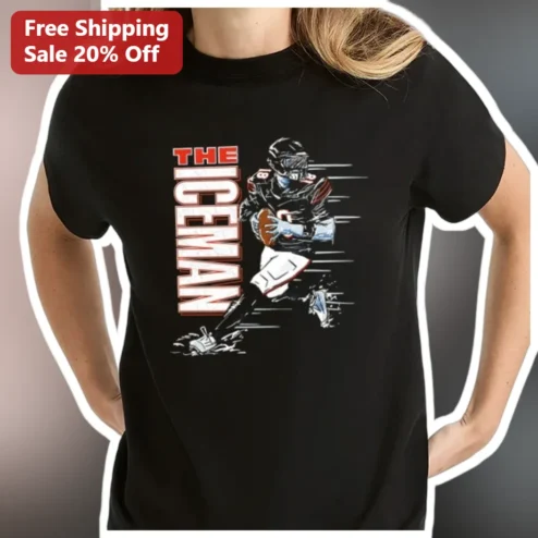 The Iceman Tee Lawrence Taylor NFL Legend Football Graphic Shirt for Men