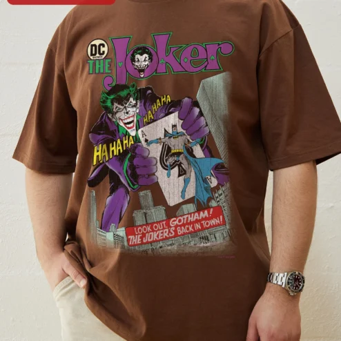 The Joker Hahaha Tee Look Out Gotham Vintage Comic Graphic Shirt