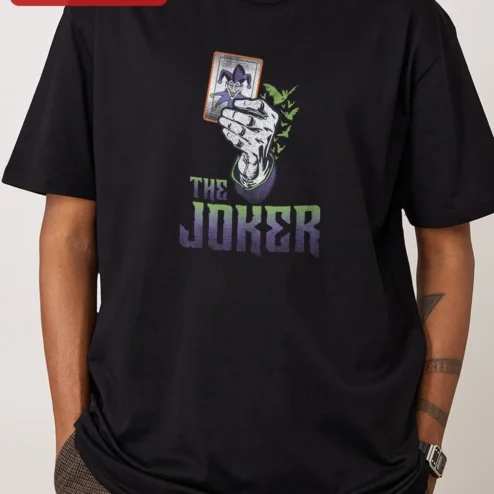 The Joker Vintage Comic Art Tee DC Comics Batman Villain Graphic T-Shirt Halloween Gift
