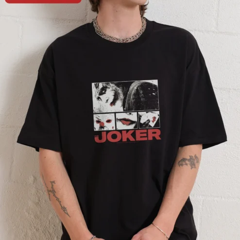 The Joker Vintage Movie Poster Graphic Tee for Men Women DC Comics Fan Gift