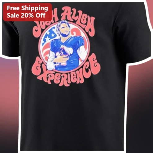 The Josh Allen Experience Tee Buffalo Bills Fan Retro Vintage Graphic Shirt